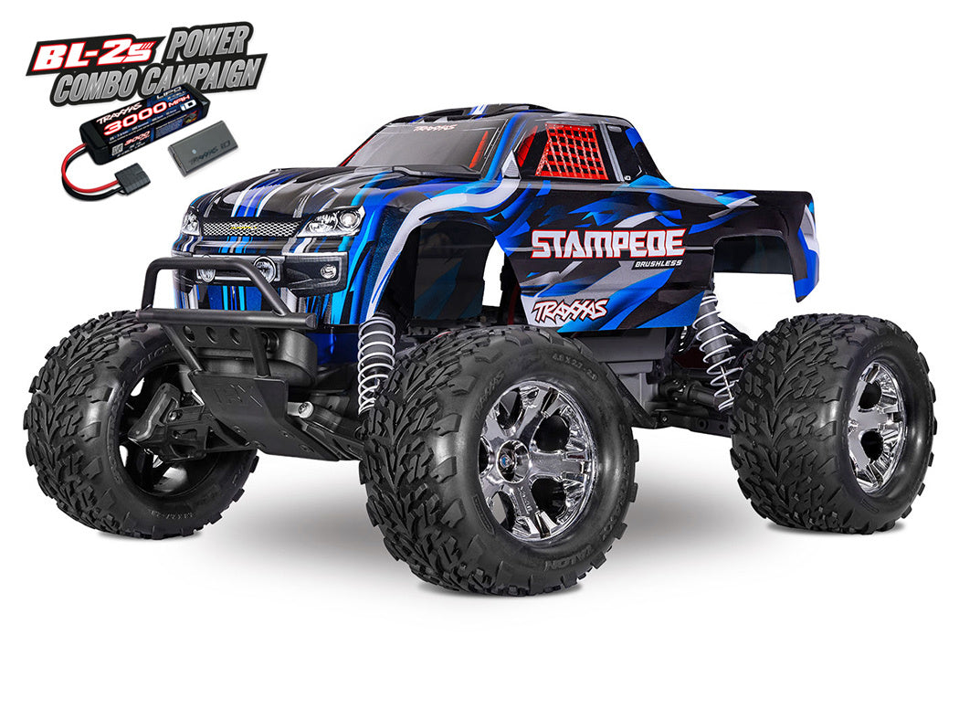 Traxxas 36354-4 Stampede 2WD 1/10 RTR TQ BL-2s HD