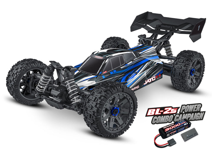 Traxxas 90154-4 Jato 4x4 1/8 BL-2s EHD RTR Blå