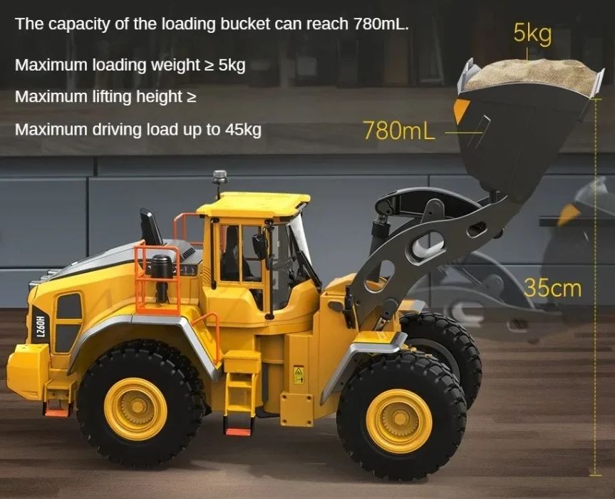 Remote-controlled VOLVO wheel loader L260H - Double Eagle 1/16