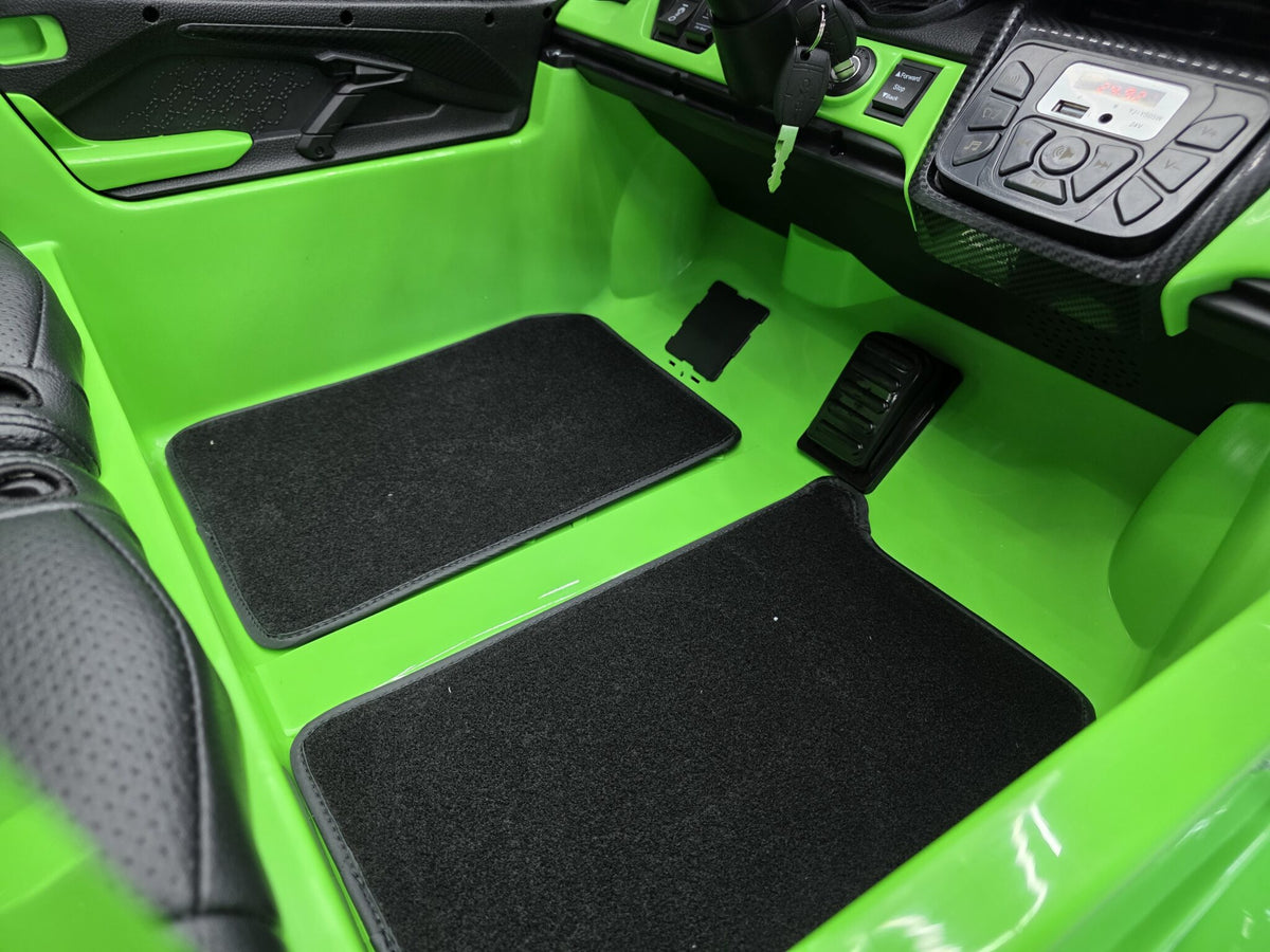Lamborghini Revuelto 24V electric car for kids – 2 seats, green