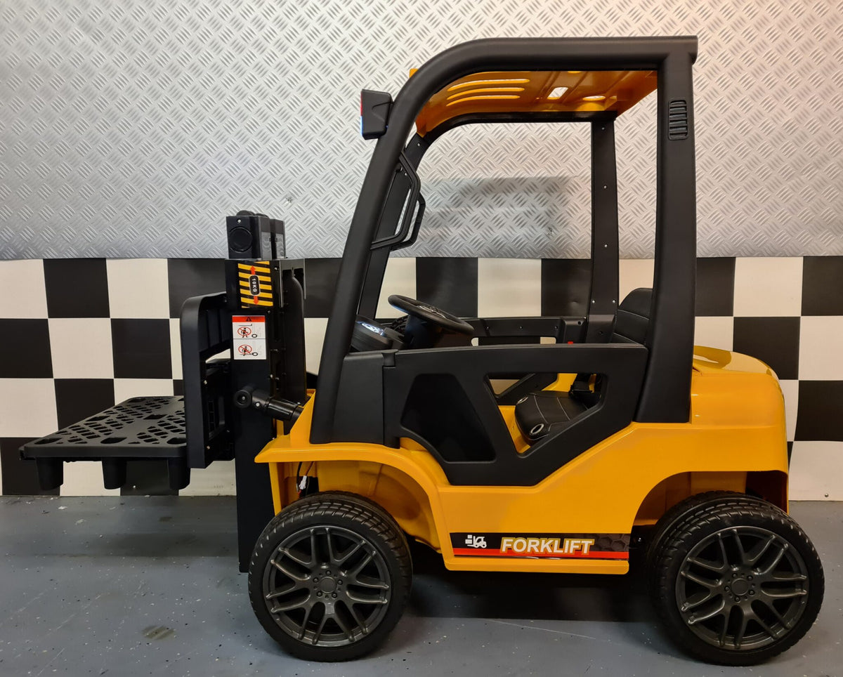 Kids' forklift 12V with remote control – yellow