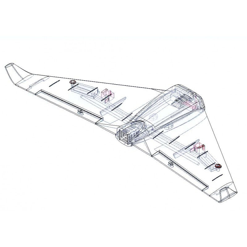 Explorer bee FPV wing Advanced Kit (w/ servos, esc, motor & p