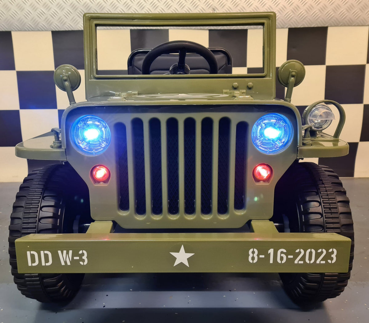 Jeep Willys 12V electric car for kids with remote control – 1 seat