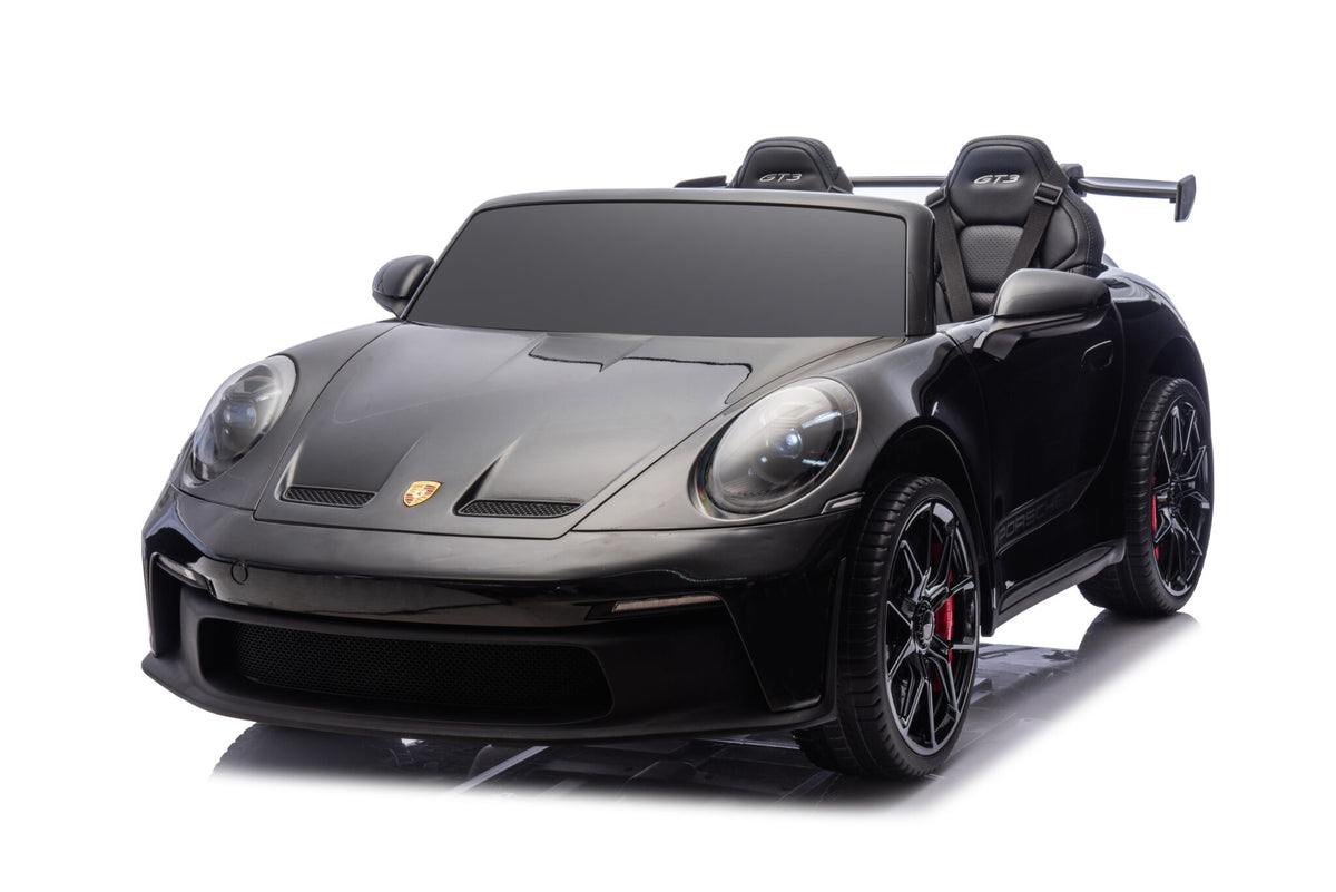 Porsche 911 GT3 24V electric car for kids – 2 seats, metallic black