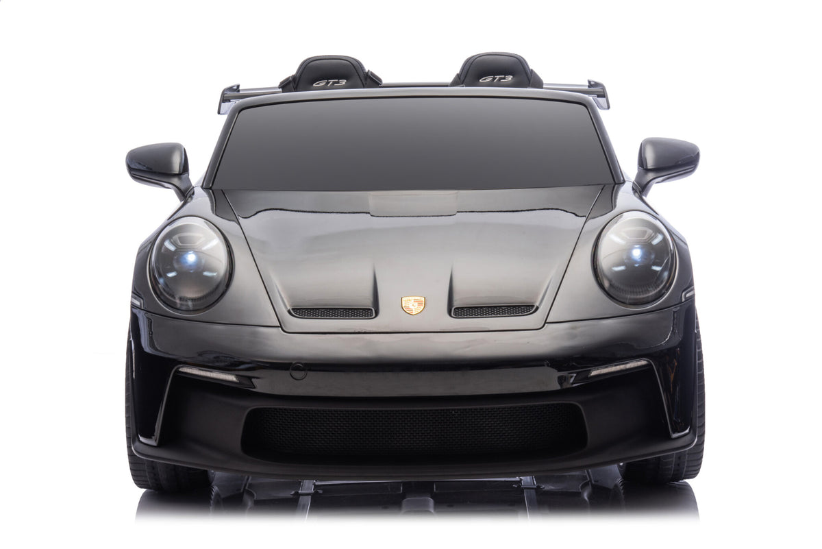 Porsche 911 GT3 24V electric car for kids – 2 seats, metallic black