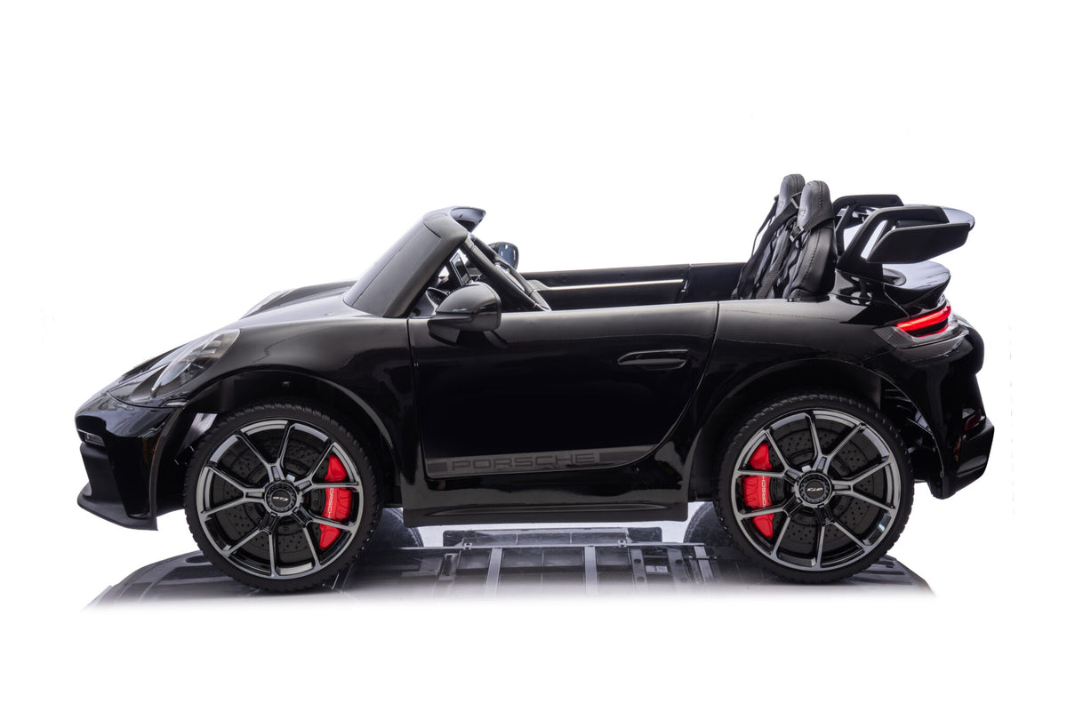 Porsche 911 GT3 24V electric car for kids – 2 seats, metallic black