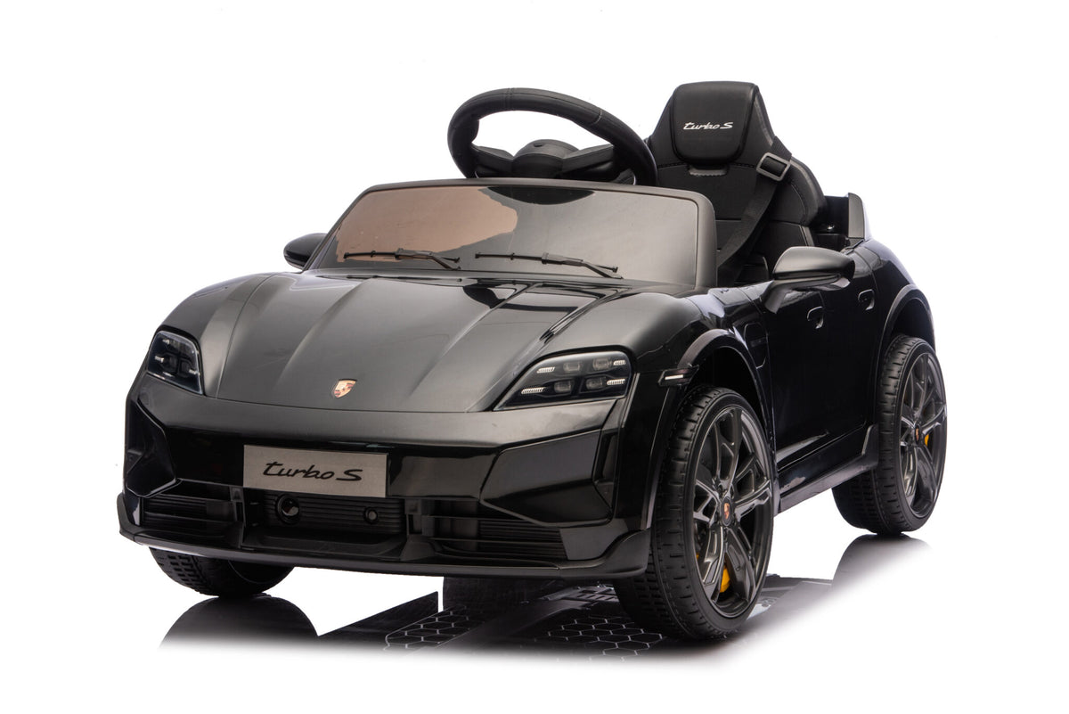 Porsche Taycan 12V electric car for kids – 1 seat, grey