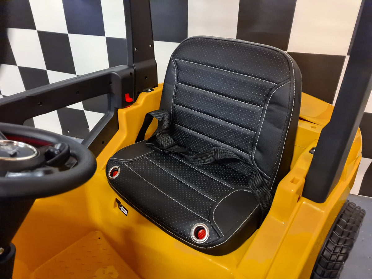 Kids' forklift 12V with remote control – yellow