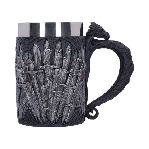 Medieval Sword Dragon Tankard Gothic Fantasy Mug