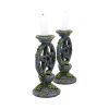 Set of 2 Wiccan Pentagram Candlesticks Witch Candle Holders
