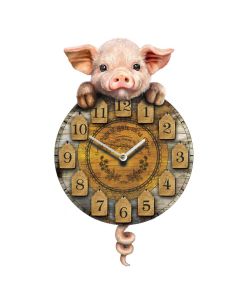 Kitten Tickin' Cat Pendulum Clock