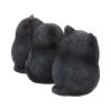 Three Wise Fat Cat Figurines 8.5cm - 3 Wise Cute Cats