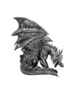 Obsidian Menacing Gothic Dragon Toilet Roll Holder