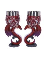 Mothers Love Blue Dragon and White Dragonling Figurine