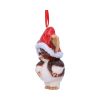 Gremlins Gizmo in Santa Hat Hanging Festive Decorative Ornament