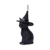 Purrah Black Witch Cat Hanging Decorative Ornament 11.5cm