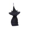 Purrah Black Witch Cat Hanging Decorative Ornament 11.5cm