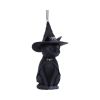 Purrah Black Witch Cat Hanging Decorative Ornament 11.5cm