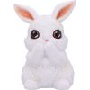 Three Wise White Bunny Figurines