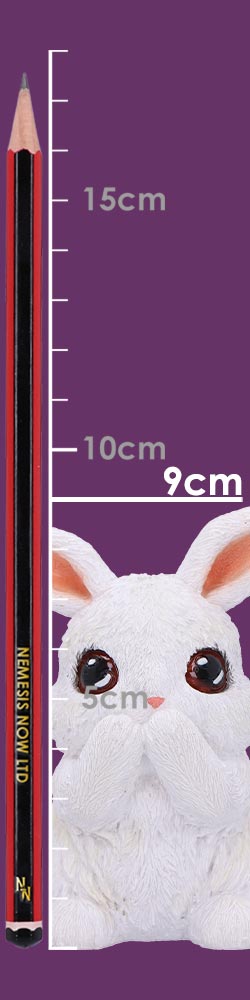 Three Wise White Bunny Figurines