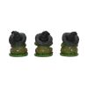 Three Wise Wizard Toad Figurines