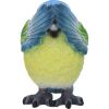 Three Wise Blue Tit Figurines in See no, Hear no, Speak no evil poses