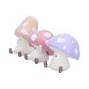 Three Wise Multicoloured Toadstool Figurines in See no, Hear no, Speak no evil poses