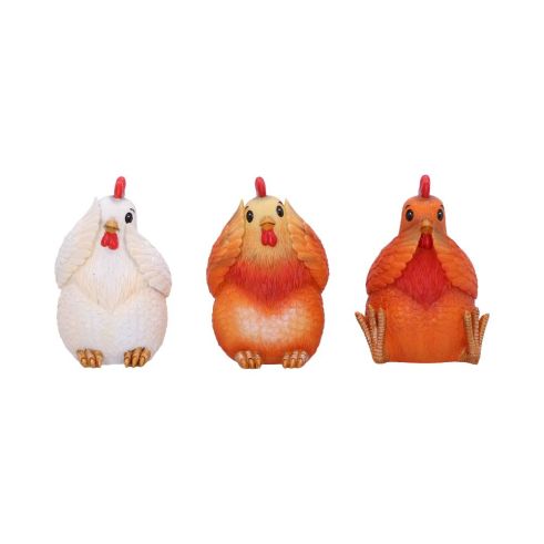 Three Wise Hens Figurines by Nemesis Now