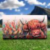 Highland Cow Embossed Purse 18.5cm
