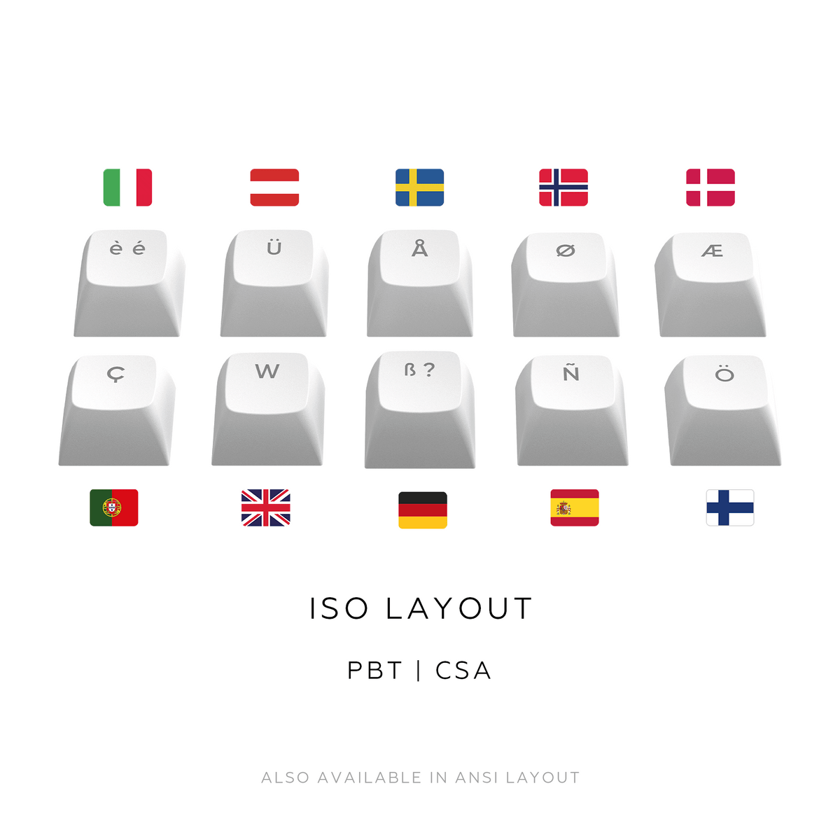 Dark Project ALU Terra Nostra White - Wired Gaming Keyboard (ISO DE)