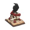 Heartaches Reflection Raven Figurine Skull Rose Valentine Ornament