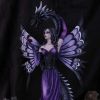 Guardians Embrace Large Dark Fairy Dragon Ornament