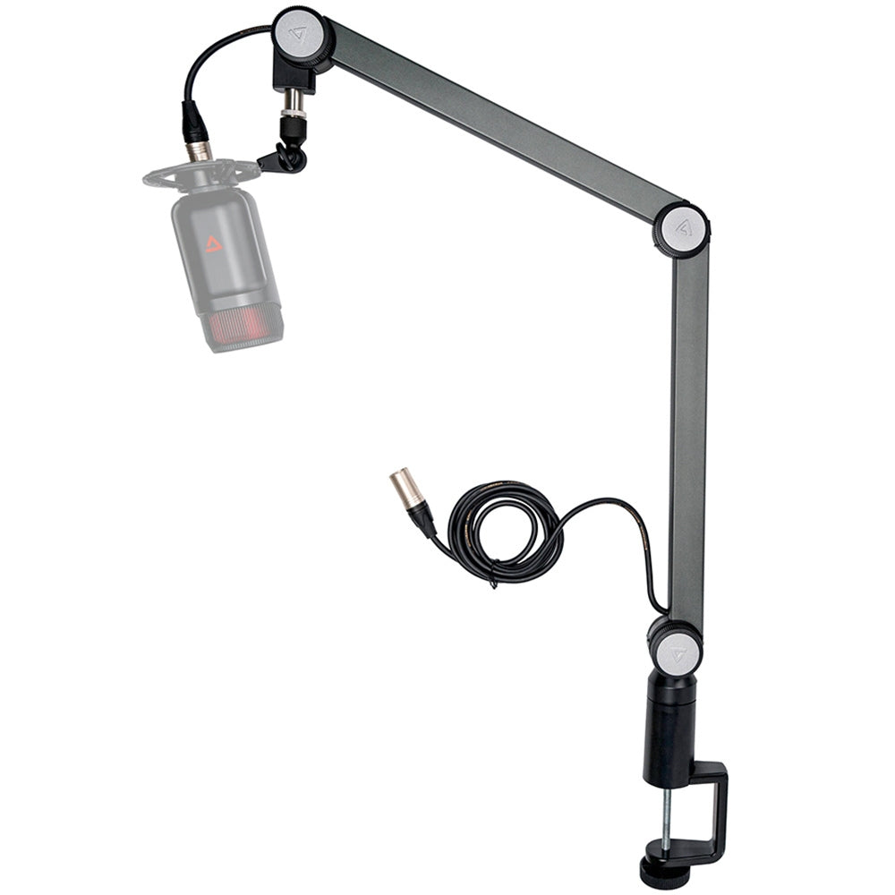 THRONMAX S1 CASTER Boom Arm Stand (Build-in USB-C 3 meters), Dark Gray
