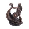 Bronzed Halvor Viking Longship Figurine