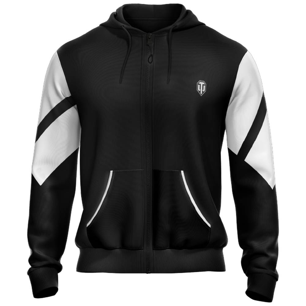 World of Tanks Zip hoodie black&white, XL