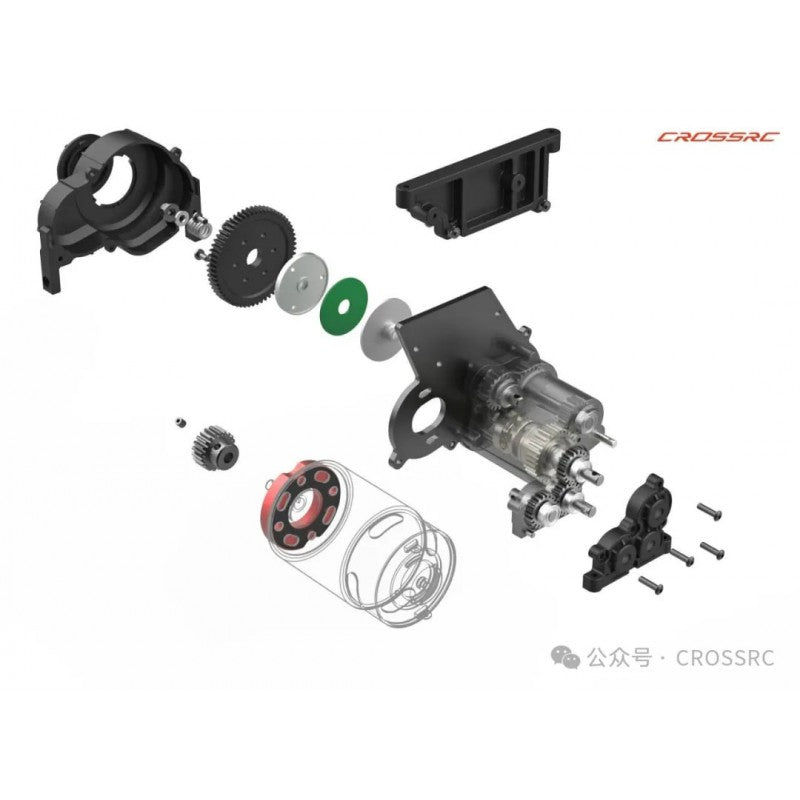 Crawling kit - EMO XL3 1/8 RTR 775 Brushed kit (Blue)