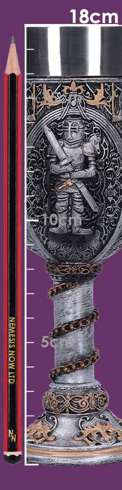 Medieval Knight Chain Wine Goblet