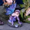 Akina Figurine Purple Blue Floral Fairy Ornament