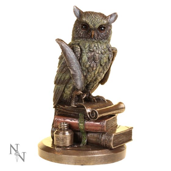 Ulula Bronze Academic Owl Figurine