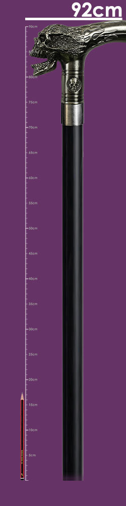 Xenocane Flamed Skull Swaggering Cane 89cm