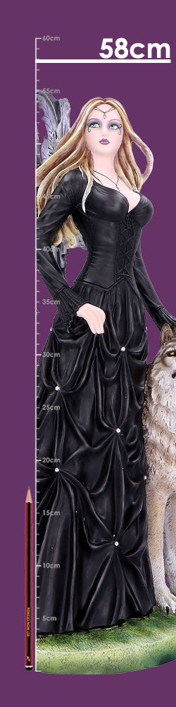 Loveta Large Wolf and Fairy Ornament