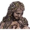 Earth Mother and baby bronze figurine