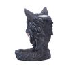 Dark Wolf Head Backflow Incense Burner 11.5cm