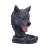 Dark Wolf Head Backflow Incense Burner 11.5cm