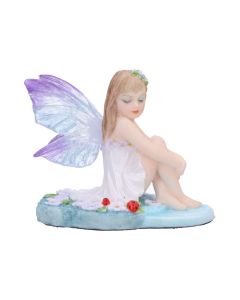 Amelia - Nature fairy figurine with clear blue wings