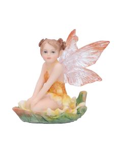 Amelia - Nature fairy figurine with clear blue wings