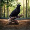 Ravens Perch Resin Figurine
