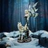 Esarosa – Gothic Fairy with Wolf Companion Figurine