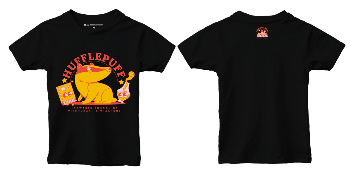 Harry Potter Hufflepuff kids t-shirt black, 5-6 years