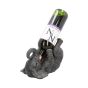 Metallic Silver Dragon Guzzler Wine Bottle Holder